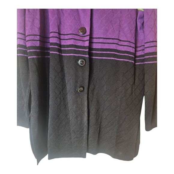 MISOOK Jacket Black Green Purple - Size XL - Picture 5 of 9